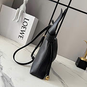 Kitlife Loewe Mini Scarf Bag In Black Smooth Calfskin BA604 24.5x6x14.5cm  - 6