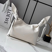 Kitlife Loewe Mini Scarf Bag In White Smooth Calfskin BA604 24.5x6x14.5cm  - 1
