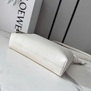 Kitlife Loewe Mini Scarf Bag In White Smooth Calfskin BA604 24.5x6x14.5cm  - 3