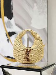 Kitlife Saint Laurent Icare Hobo In Natural Raffia 851689 17x13x3cm - 1