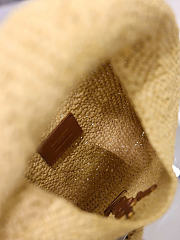 Kitlife Saint Laurent Icare Hobo In Natural Raffia 851689 17x13x3cm - 3