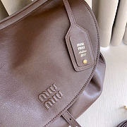 Kitlife Miu Miu Rendez-vous Dark Brown Leather Bag 5BC219 39.5x33x15cm  - 2