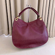 Kitlife Miu Miu Rendez-vous Burgundy Leather Bag 5BC219 39.5x33x15cm - 6