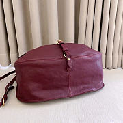 Kitlife Miu Miu Rendez-vous Burgundy Leather Bag 5BC219 39.5x33x15cm - 5