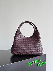 Kitlife Bottega Veneta Campana Shoulder Bag Burgundy 844249 33x20x16.5cm  - 1