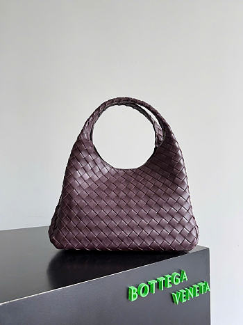 Kitlife Bottega Veneta Campana Shoulder Bag Burgundy 844249 33x20x16.5cm 