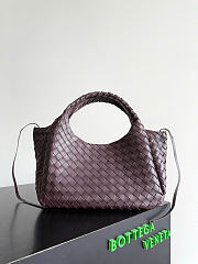 Kitlife Bottega Veneta Campana Shoulder Bag Burgundy 844249 33x20x16.5cm  - 4