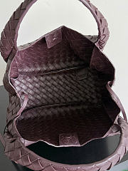 Kitlife Bottega Veneta Campana Shoulder Bag Burgundy 844249 33x20x16.5cm  - 3