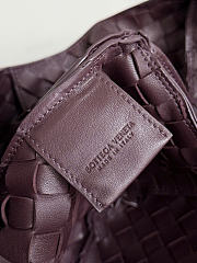 Kitlife Bottega Veneta Campana Shoulder Bag Burgundy 844249 33x20x16.5cm  - 2