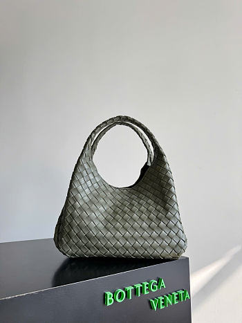 Kitlife Bottega Veneta Campana Shoulder Bag Green Khaki 844249 33x20x16.5cm