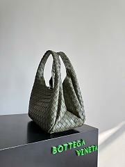 Kitlife Bottega Veneta Campana Shoulder Bag Green Khaki 844249 33x20x16.5cm - 5