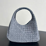 Kitlife Bottega Veneta Campana Shoulder Bag Gray Suede 844249 33x20x16.5cm - 1