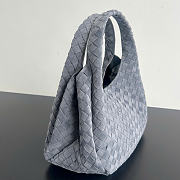 Kitlife Bottega Veneta Campana Shoulder Bag Gray Suede 844249 33x20x16.5cm - 6