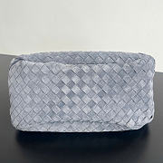 Kitlife Bottega Veneta Campana Shoulder Bag Gray Suede 844249 33x20x16.5cm - 4