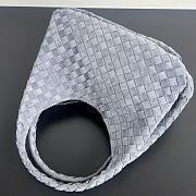 Kitlife Bottega Veneta Campana Shoulder Bag Gray Suede 844249 33x20x16.5cm - 3