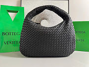 Kitlife Bottega Veneta Campana Medium Shoulder Bag Black 856737 44x28x5cm - 1