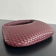Kitlife Bottega Veneta Campana Medium Shoulder Bag Burgundy 856737 44x28x5cm - 5