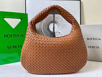 Kitlife Bottega Veneta Campana Medium Shoulder Bag Brown 856737 44x28x5cm 