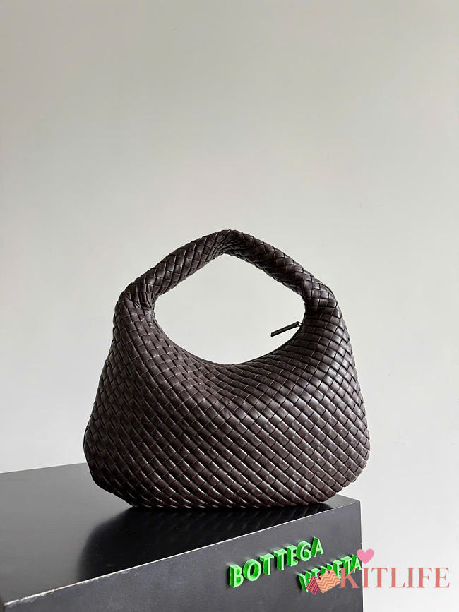 Kitlife Bottega Veneta Campana Medium Shoulder Bag Dark Brown 856737 44x28x5cm  - 1