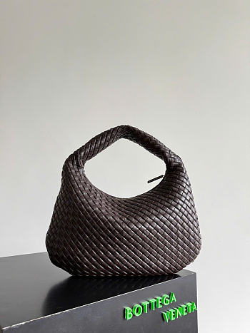 Kitlife Bottega Veneta Campana Medium Shoulder Bag Dark Brown 856737 44x28x5cm 