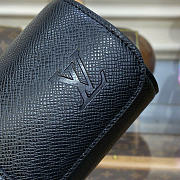 Kitlife Louis Vuitton Watch Cylinder Box Black Epi Leather M47530 20x8x8cm - 3