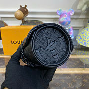Kitlife Louis Vuitton Watch Cylinder Box Black Taurillon Leather M47530 20x8x8cm  - 5