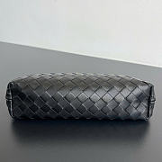 Kitlife Bottega Veneta Andiamo Boat Pouch Black 876344 31x16x8cm - 4