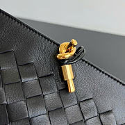 Kitlife Bottega Veneta Andiamo Boat Pouch Black 876344 31x16x8cm - 3