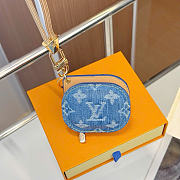 Kitlife Louis Vuitton Tune Key Holder and Bag Charm Blue Denim 8×6.5×3.5cm  - 6