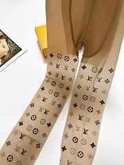 Kitlife Louis Vuitton Monogram-print Sheer Tights Beige - 6