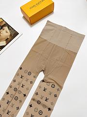Kitlife Louis Vuitton Monogram-print Sheer Tights Beige - 5