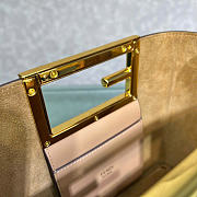 Kitlife Fendi Way Small Leather Bag Beige 20x9x17cm - 6