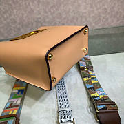 Kitlife Fendi Way Small Leather Bag Beige 20x9x17cm - 5