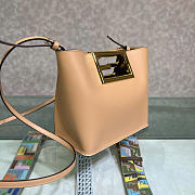 Kitlife Fendi Way Small Leather Bag Beige 20x9x17cm - 4