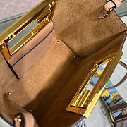 Kitlife Fendi Way Small Leather Bag Beige 20x9x17cm - 2