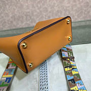 Kitlife Fendi Way Small Leather Bag Brown 20x9x17cm - 5