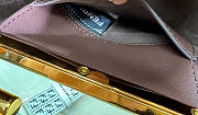 Kitlife Fendi Way Small Leather Bag Dark Brown 20x9x17cm  - 5