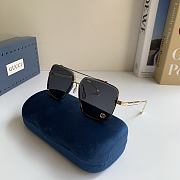 Kitlife Gucci 2026 Metal-frame Sunglasses Black - 2