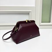 Kitlife Celine Small Doctor Pouch In Burgundy Supple Calfskin 27.5x15x14cm - 6