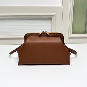 Kitlife Celine Small Doctor Pouch In Brown Supple Calfskin 27.5x15x14cm 