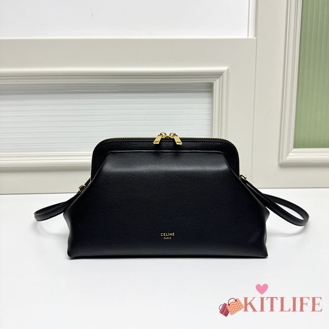 Kitlife Celine Small Doctor Pouch In Black Supple Calfskin 27.5x15x14cm - 1