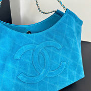Kitlife Chanel 26M Coco Beach Tote Bag Blue 41x31cm - 2