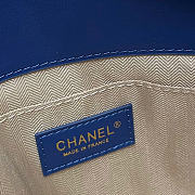 Kitlife Chanel Zipped Small Pouch Blue Denim 29.5x18.5x7.5cm - 3
