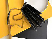 Kitlife Saint Laurent Black Crocodile Leather Sunset Bag With Gold Hardware 442906 22x8x16cm  - 6