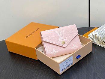 Kitlife Louis Vuitton Victorine Wallet Pink Monogram Empreinte M14229 12x9.5x1.5cm