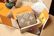 Kitlife Louis Vuitton Victorine Wallet Gray Monogram Empreinte M81861 12x9.5x1.5cm  - 2