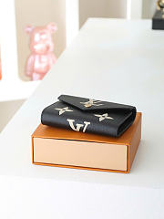 Kitlife Louis Vuitton Victorine Wallet Black Monogram Empreinte M80968 12x9.5x1.5cm  - 5