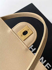 Kitlife Chanel 26P Flap Bag Beige Grained Shiny Calfskin AS6130 15x22x7cm - 3