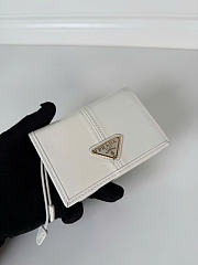 Kitlife Prada Prada Snap-closure Short Wallet White 1MV021 11.2x8.5cm - 5