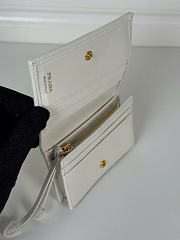 Kitlife Prada Prada Snap-closure Short Wallet White 1MV021 11.2x8.5cm - 4